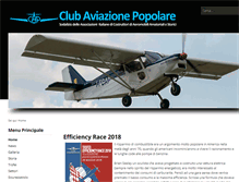 Tablet Screenshot of clubaviazionepopolare.org